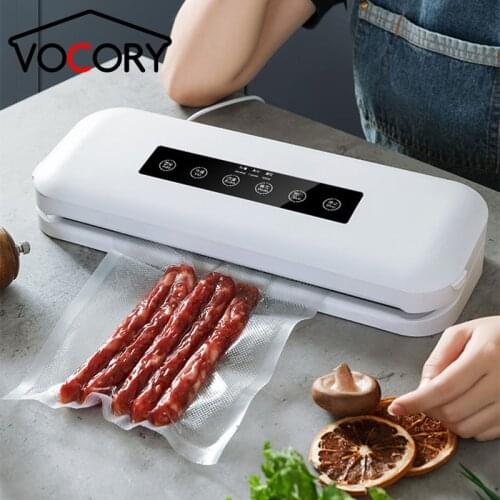 New Vacuum Sealer Machine 220V FREE GIFT 10pcs Vacuum Bags For Food Vacuum Pipe Wine Bottle Stopper Sealer Bags Knife HF-S8016