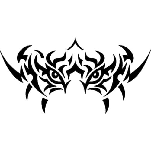 Tiger Eyes Car Decal Tribal Tattoo Truck Window Laptop Mirror Sticker Graphic Motorcycle Exterior Accessories JDM