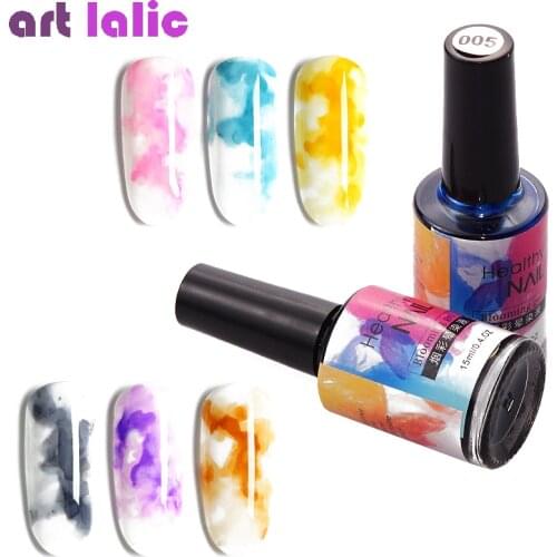 Watercolor Ink High Quality Water Dyeing Liquid Gradient 15ML Nail Art Japanese Nails Gel Nail Polish 1PC Marble Pattern