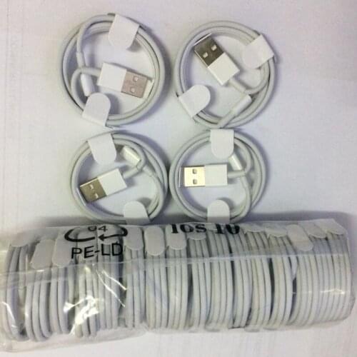 200PCS/LOT 1M 3 FT High Quality One-piece Head Circle 8pin Cable for iPhone X XS 6 7 8 PLUS