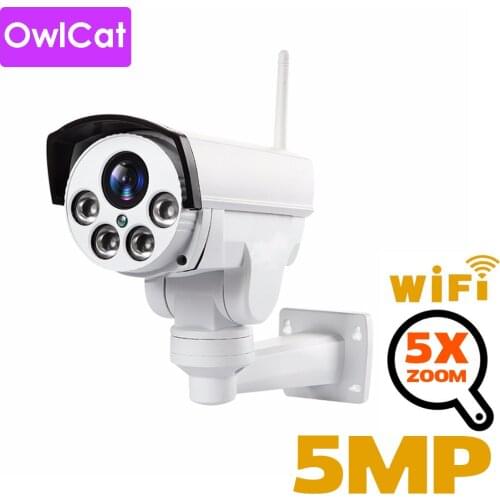 2MP 5MP Wifi Wireless Surveillance Camera Outdoor Waterproof Audio Video Remote Mobile Phone Monitoring with Memory