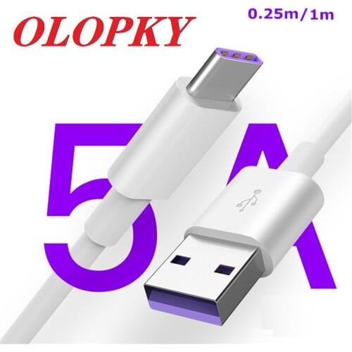 5A USB C Type C Cable for Samsung S20 Huawei P30 P20 Mate 30 20 40 Pro Plus USB 3.1 Type-C Sync Super Charge Cable