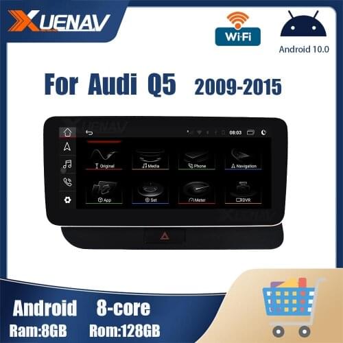 Android car radio For Audi Q5 2009 2010 2011 2012 2013 2014 2015 GPS navigation IPS Touch Mulmedia Carplay 8 Core 128G