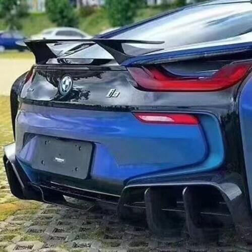 Car Rear Spoiler Wing for BMW I8 2014 - 2018 Carbon Fiber Car Spoiler Rear Trunk Wing Boot Lid Lip