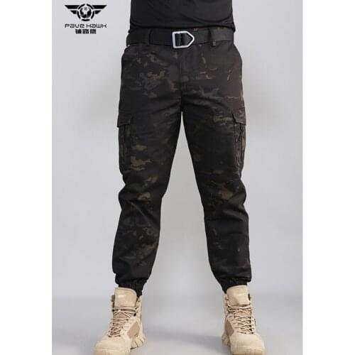 Outdoor Sports Mens Waterproof Camo Tactical Pants Male Climbing Army Training Military Breathable Wearproof Plaid Trousers