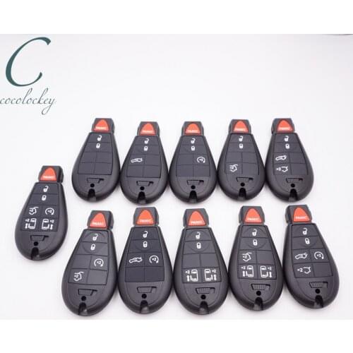 Cocolockey Car Key Fob for JEEP Vehicle Commander Grand Cherokee Smart Remote Key Shell 7 buttons Car Key Case 08-11year New