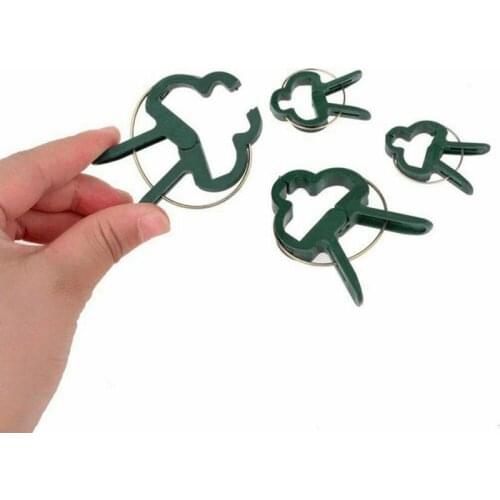 Plant Cages & Supports 20PCS Spring-Loaded Garden Plant And Flower Support Large & Small Plant Clips Garden Supplies