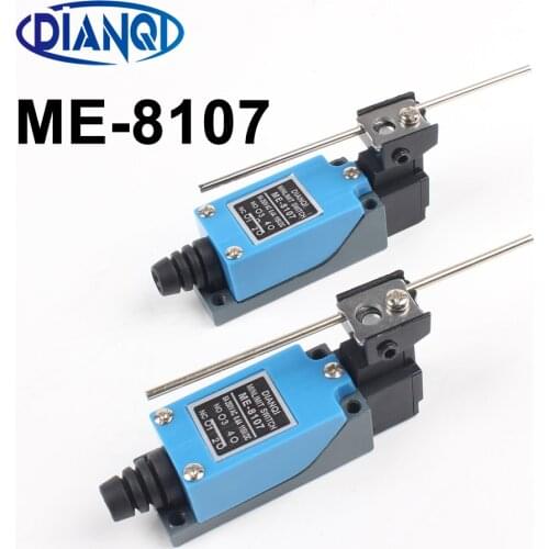 ME-8107 250VAC 5A 115VDC 0.4A Rotary Lever 1NO+1NC Momentary Limit Switch Rotary Adjustable Roller Mini Limit Switches TZ-8107