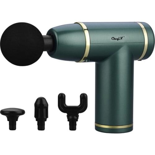 High Frequency Vibration Fascia Gun Muscle Relaxation Massage Gun Rechargeable Gym Exercise Massager 4 Functional Heads 8 Speeds