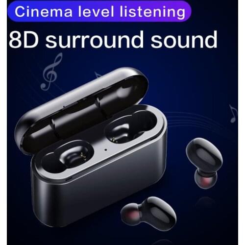 TWS Bluetooth 5.0 Touch Wireless Earbuds In-Ear Sports LPX-5 Waterproof Headphones 8D Stereo Surround Music HIFI Sound Earphones