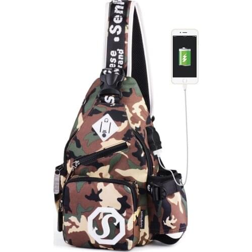 New Multifunction Crossbody Bag for Men Women Shoulder Messenger Bags Male Waterproof Short Trip Chest Bag Pack for Girls Boys