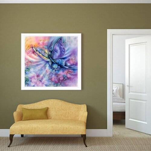 New arrival flowers Butterfly animals DIY Crystal full drill square 5D diamond painting cross stitch kit mosaic round rhinestone