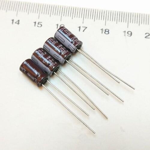 CAP Switching US 25V 100UF Size: 6*11 mm NIPPONCHEMI-CON High frequency low resistance new and original 50pcs/lot