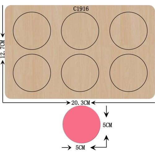 New Card circle Wooden die Scrapbooking C1916 Cutting Dies