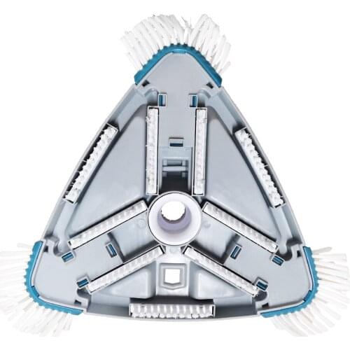 Heavy Duty Accessories Triangular Shape Tiles Floors Tool Vacuum Cleaning Brush Suction Walls Swimming Pool Manual With Hose