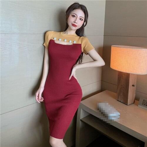TangWindVisual Fashionable Knitted Dresses
