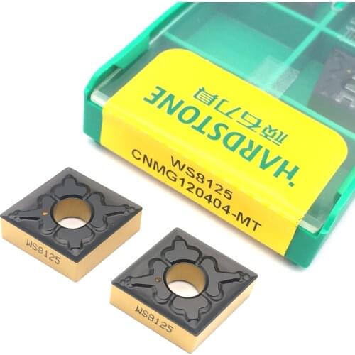 100% Original WS8125 CNMG120404 MT For Steel Turning Tools CNC Lathe Cutter For WC Type U Drill Bit tool Carbide Inserts