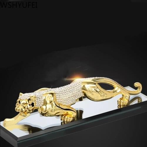 Traditional Tiger model decoration Wealth success metal Decoration Home Office Tabletop Ornaments Car accessories