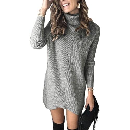 Knitwear Two Lapel Hollow Pullover Dress Turtleneck Winter Sweater Korean Top Plus Size Harajuku