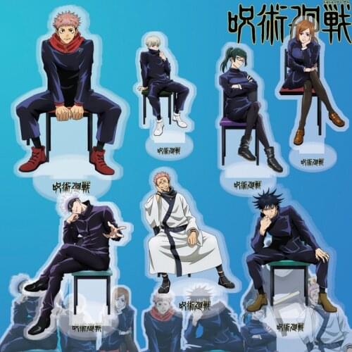 Japanese anime Jujutsu Kaisen10CM high acrylic double-sided doll movable desktop decoration model decoration toy 2021