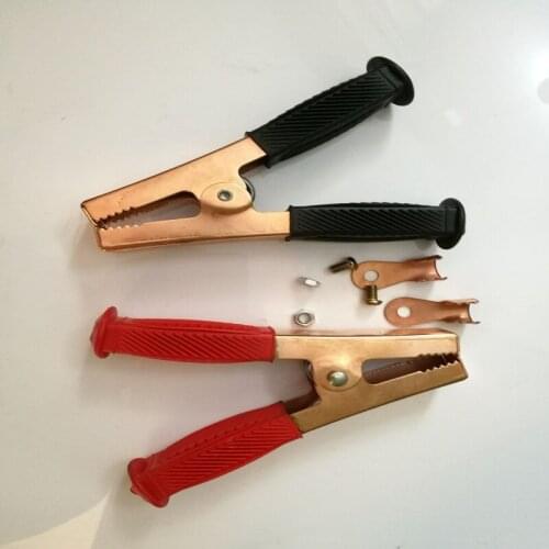 King-size alligator charger copper-plated high-current alligator clip for Battery charging 6pcs