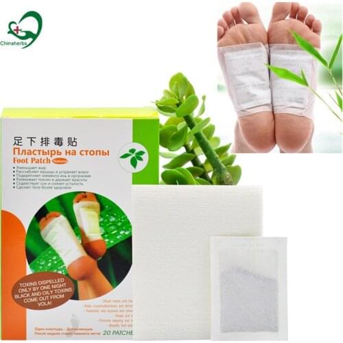 100pcs/5packs Chinese Herbs Extraction Detox Foot Patch Toxin From Body Foot Care Products Detoxin Patch Detox Foot Pads Patches