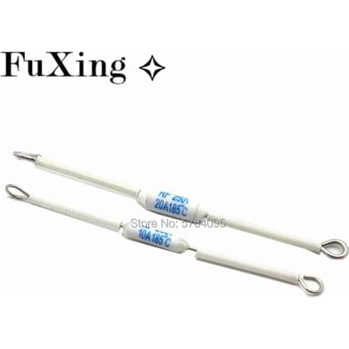 10P RF250V 10A 15A 20A 185 degree Thermal Cutoff RF 250V Ceramic Temperature Fuse For Electric Rice Cooker Safeguard Resistance