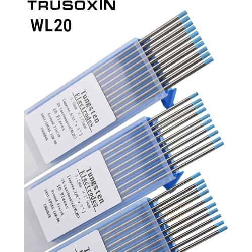 Welding Equipment Accessory 10pcs Blue head Lanthanated Tungsten Electrode TIG Tungsten Needle/Tungsten Rod/Solder Pin