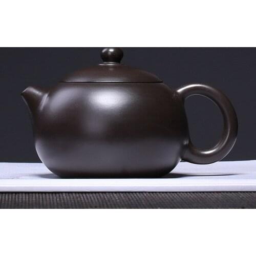 Authentic Yixing Xishi Tea pot Purple Clay filter Teapot Ore Black mud beauty kettle Master handmade Teaware Customized 220ml