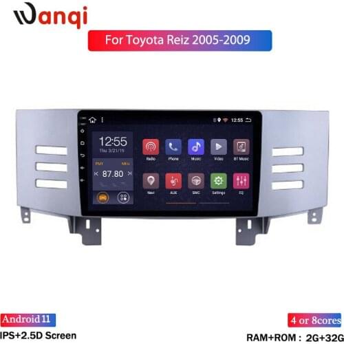 9 Inch 2.5D IPS Android 8.1 Car DVD Multimedia Player GPS For Toyota Reiz 2005-2009 Audio Radio Stereo Navigation Android SWC