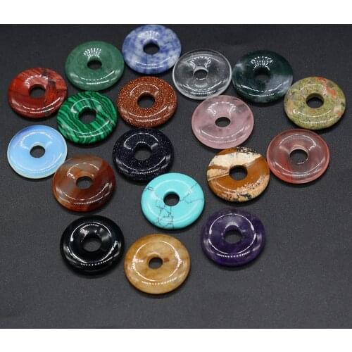 Natural Stone Bead Amethysts Red Agates Big Hole Bead Pendant Charms for DIYJewelry Making Necklace Reiki Heal Gift Size 25x25mm