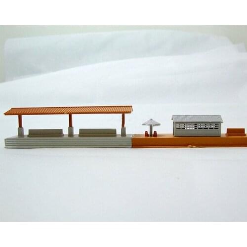 D1034 Suitable for electric train scene accessories (waiting room + shelters) Compatible with plastic train tracks
