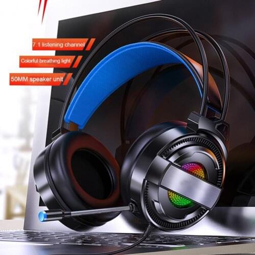 Gaming Headphones Noise Cancelling Stereo Surround Wired gaming Headset 120 Degree Rotatable Mic for PC Over Ear Gamer Headphone