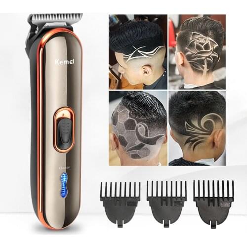 Kemei Cordless Hair Clipper for Men Electric Beard Trimmer Hair Cutting Machine Hair Trimmer Professional Barber Hair Shaving