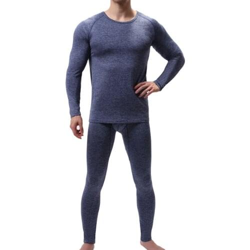 Men Thermal Underwear Sets New Men Winter Warm Long Johns Comfortable Warm Thermo Underwear Breathable Tops+Pants Set