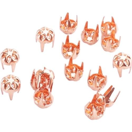 Round Claw studs 5mm Garment rivets for bag, hat, leather,shoe,jeans,chocker decoration diy craft Sewing accessory Handmade