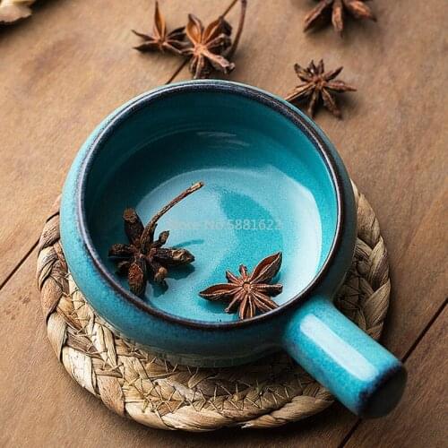 European Style Sauce Small Dish Saucer, Ceramic Dish Saucer Tableware, Dipping Dish, Coarse Ceramic Dish, House Use