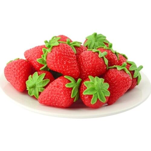 050 Simulated Strawberry Model/PVC Fake Fruit Strawberry Projects/Simulated Photographic Decoration of Strawberry Fruit 4.5*3cm