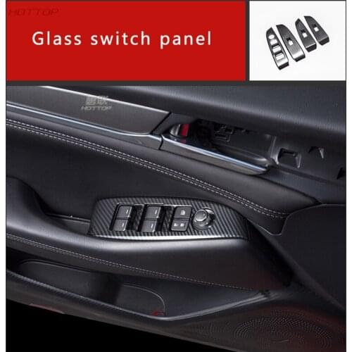 For Mazda Atenza 2020 Modified Carbon Fiber Texture Interior Gear Box Door Panel Decoration Car Accessories