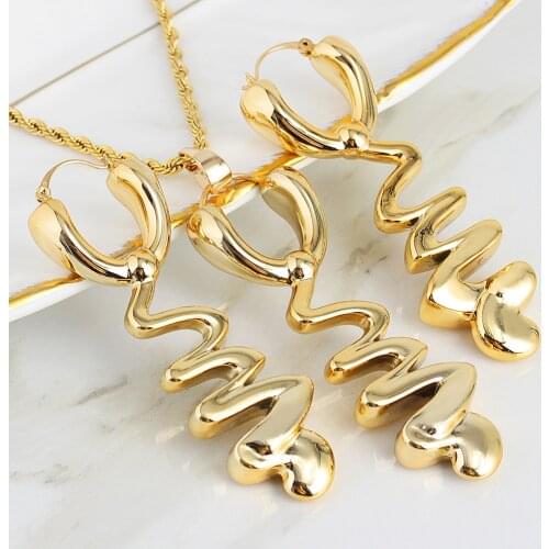 Fashion Jewelry Fashion Classic Jewelry For Women Earrings Pendent Romantic Sets For Wedding Party Anniversary Gift Trendy Sets