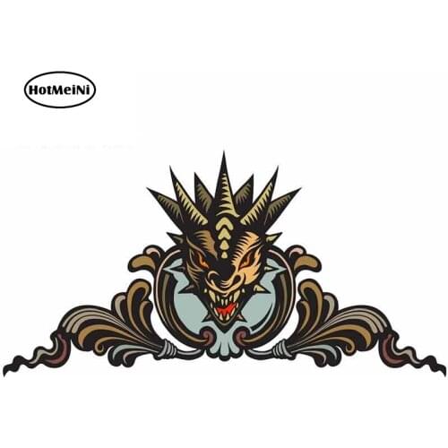HotMeiNi 13cm x 6.8cm Decals for Dragons Head Tattoo Personality Creative Sticker DIY Funny Scratch-proof Car Stickers