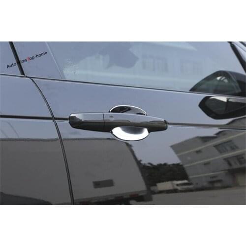 Yimaautotrims Outside Door Pull Doorknob Handle Bowl Cover Trim Fit For Land Rover L462 Discovery 5 2017 - 2020 Chromium Styling