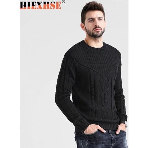 2020 Autumn Winter New Fashion Slim Round Neck Pullover Knitted Sweater Casual Solid Color Men Sweater