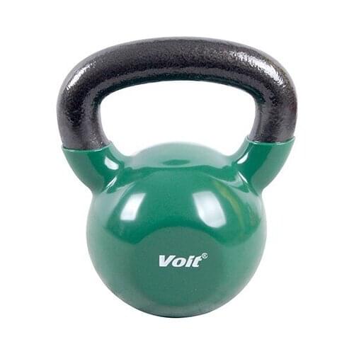 Fitness Equipment Gym Sport Voit Vinyl Kettlebell 12 kg Green