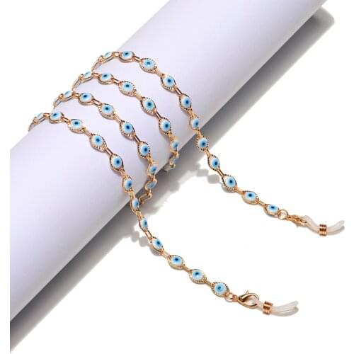Luxury fashion handmade chain handmade glasses chain eyewear rope mask chain strap necklace