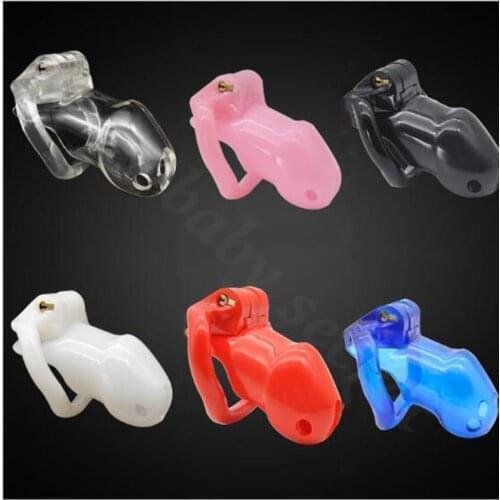 Sex Shop 2 Size Male Chastity Lock Belt Penis Cage Lock With Four Penis Rings Sex Toys For Men Gay Penis Sleeve Device