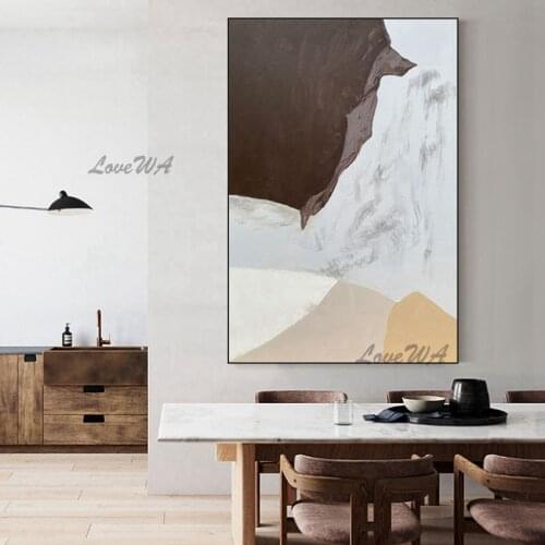 Modern New Restaurant Wall Art Decoration Home Good Wall Art Canvas Painting Light Color Are Hand Drawn Picture Unframed Artwork