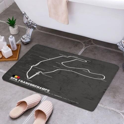 Spa Francorchamps Carpet Areas Rug Non-slip Floor Mat Rug 3D Printing Living Room Bedroom Door Mat Home Decoration