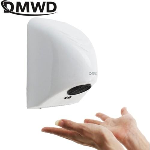 DMWD Automatic Hand Dryer Commercial Bathroom Washroom Wind Blower 850W Wall-mounted hand-drying sensor Induction device EU 220V