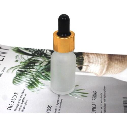 10ml clear frosted glass empty essentional oil bottle for liquid skin care products